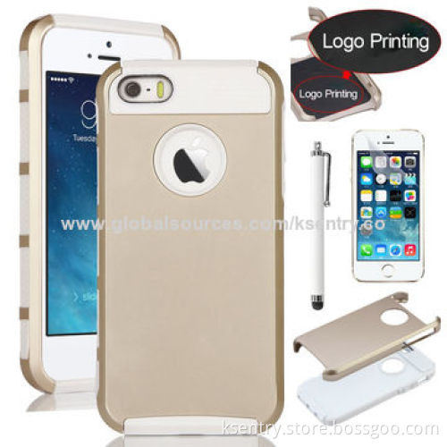 New Design TPU+PC 2-in-1 Hard & Soft Case for iPhone 5s/5/5G